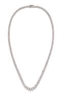 An 18 Karat White Gold and Diamond Riviera Necklace Jyes