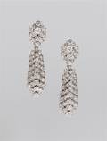 A Pair of Platinum and Diamond Convertible DayNight Earclips Van Cleef  Arpels