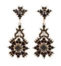 A Collection of Victorian Yellow Gold Onyx and Seed Pearl Earrings