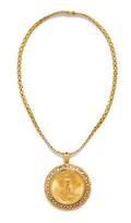 An 14 Karat Yellow Gold and US 20 St Gaudens Gold Coin Pendant