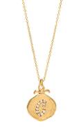 A 14 Karat Yellow Gold and Diamond Pendant Robin Haley