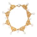 An 18 Karat Yellow Gold and Cultured South Sea Pearl Necklace Tony Duquette
