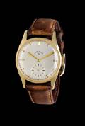 A 14 Karat Yellow Gold Wristwatch Lord Elgin Circa 1950s