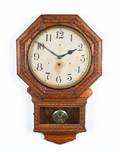 An American Victorian Wall Clock Waterbury