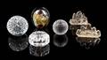 A Collection of Six Glass Paperweights