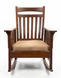 An Arts and Crafts Oak Rocker