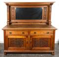 An English Arts and Crafts Oak Sideboard Robson and Sons Ltd Newcastle