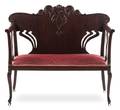 An Art Nouveau Mahogany Settee