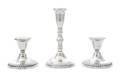 Three American Silver Candlesticks