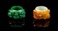 Two Hardstone Archers Rings