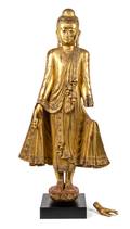 A Thai Giltwood Figure of Buddha