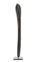 An Oceanic Carved Palm Wood Spatula