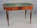 129 LOUIS XVI STYLE INLAID BUREAU PLAT