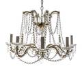 A Cased Glass EightLight Chandelier