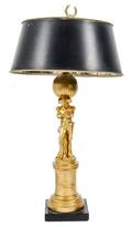 A Gilt Metal Figural Lamp