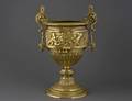 113 LOUIS XVI STYLE GILT BRONZE URN