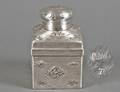 124 VERY FINE RUSSIAN SILVER TEA CADDY