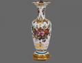 91 VICTORIAN ENAMEL PAINTED GLASS VASE