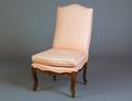 199 LOUIS XV STYLE CARVED FRUITWOOD SLIPPER CHAIR