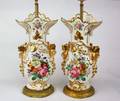 194 PAIR OF OLD PARIS PORCELAIN VASES