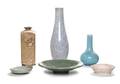 A Group of Six Ceramic Articles