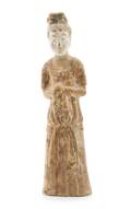 A Pottery Figure of a Court Lady