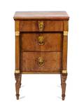 A German Walnut Diminutive Commode