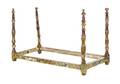 A Venetian Painted and Parcel Gilt Daybed