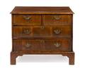 A George II Walnut Chest of Drawers