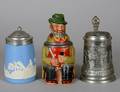 169 GROUP OF THREE ASSORTED STEINS