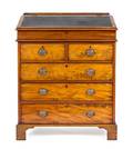 A George III Style Mahogany Standing Bureau