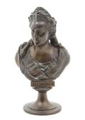 A Russian Bronze Portrait Bust