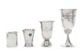 Three Continental Silver Presentation Cups