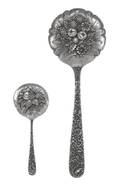 Two American Silver Serving Spoons