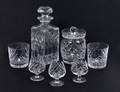196 SEVEN PIECE CARTIER CRYSTAL PART TABLE SERVICE