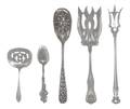 Five American Silver Servers