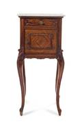 A Louis XV Style Mahogany Table a Nuit