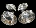 379 GOOD PAIR OF SILVER SAUCE BOATS AND LINERS