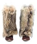 A Pair of Oscar de la Renta Brown Suede and Fur Boots