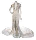 A Lorenzo Riva Couture Ivory Lace Bridal Gown