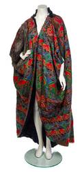 A Lanvin Multicolor Silk Sleeveless Coat