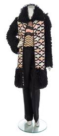 A Missoni Black Pink Ivory and Peach Knit Ensemble