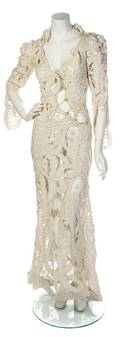 A Vivienne Westwood Ivory Cotton Lace Gown