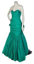 A Bellville Sasson Lorcan Mullany Kelly Green Gown Ensemble