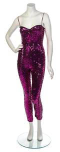 A Barocco Pink Sequin Evening Ensemble