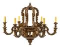 A Baroque Style Giltwood SixLight Chandelier