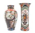 Two Imari Palette Porcelain Vases