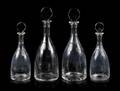 Two Pairs of William Yeoward Glass Decanters