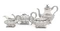 A Regency Silver Tea and Coffee Service