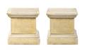 A Pair of Cast Stone Pedestals